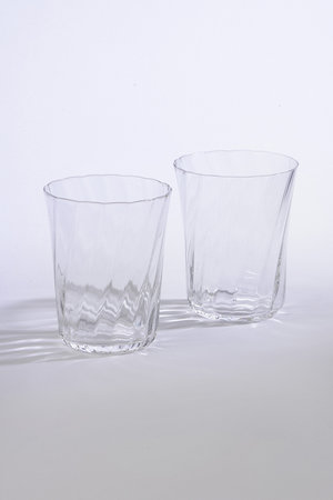 スティルレーベン/STILLEBENのConcave Swirl グラス 2個セット(510100/510102)