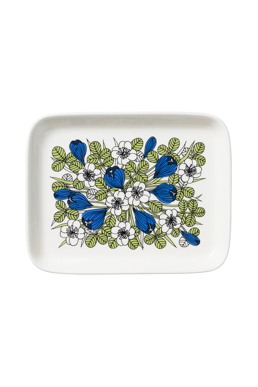 ARABIA(アラビア)｜クロッカス プレート 15x19cm/グリーン の通販