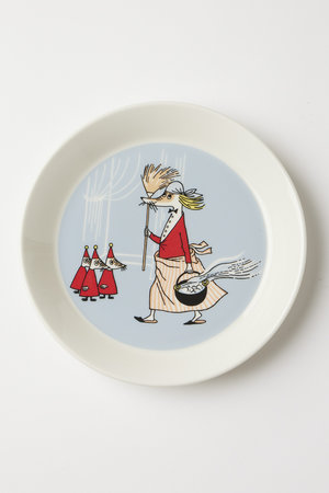 ムーミン アラビア/MOOMIN ARABIAのムーミン クラシック プレート 19cm フィリフヨンカ グレー(510100/510101)