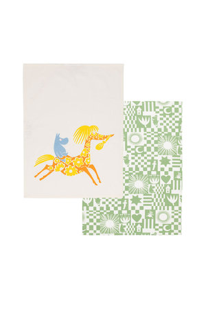 ムーミン アラビア/MOOMIN ARABIAのムーミン キッチン キッチンタオル 50x70cm 2枚セット(510200/510207)