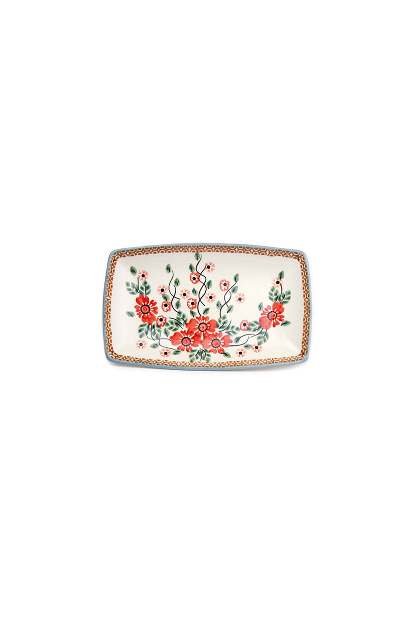Polish Pottery(ポーリッシュポタリー)｜スクエアディッシュ/ホワイト