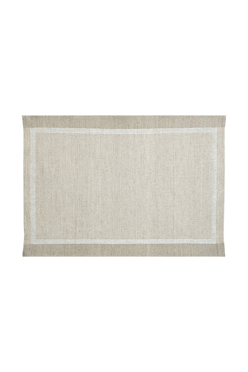 ラプアン カンクリ/LAPUAN KANKURITのLAINA プレースマット(リネン×ホワイト/LK34519)