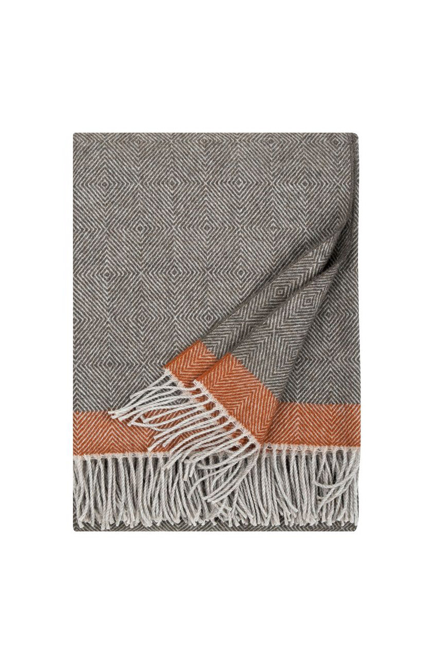 RAUHA ウールブランケット 130x180cm+fringes
