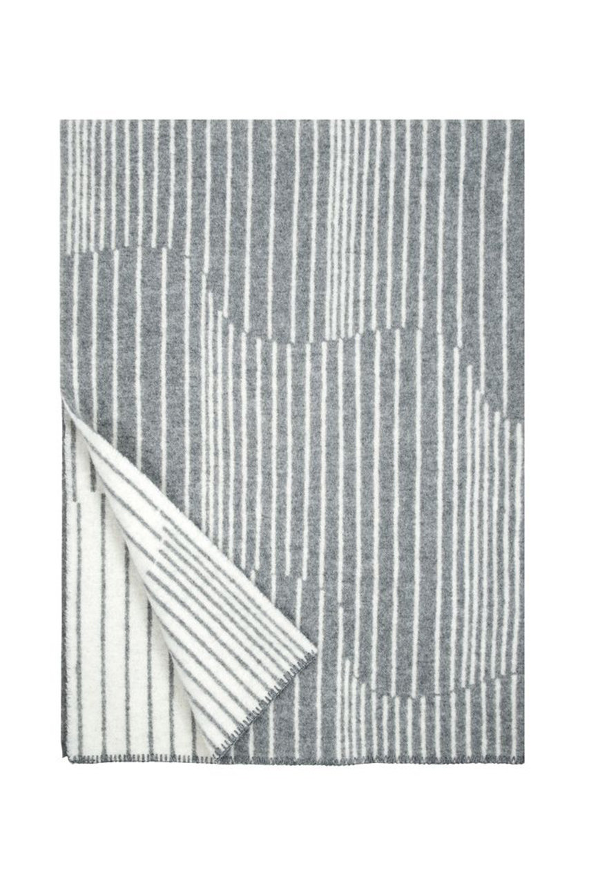 ラプアン カンクリ/LAPUAN KANKURITのAURORA ウールブランケット 130x180cm(グレー×ホワイト/LK103439)