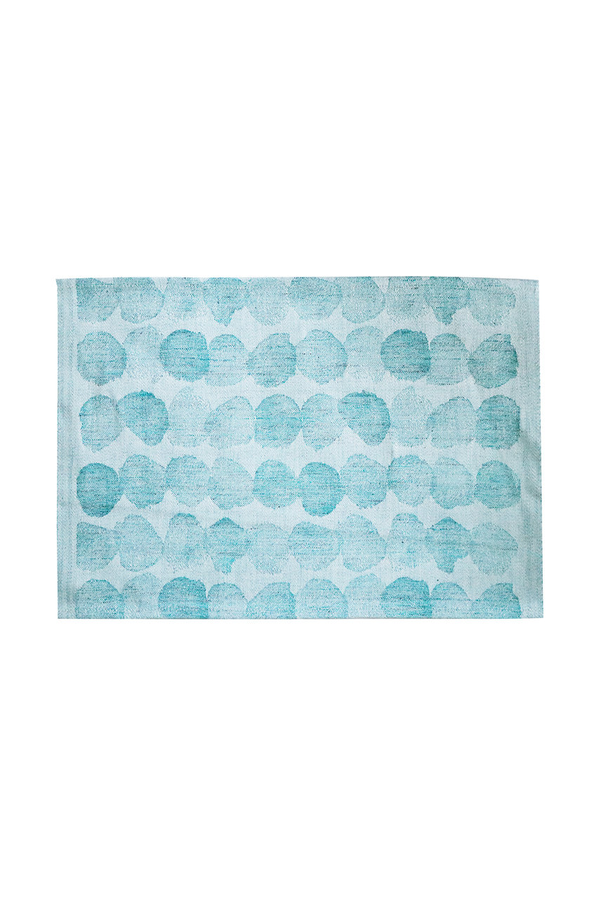 ラプアン カンクリ/LAPUAN KANKURITのSADEKUURO プレースマット(ホワイト×ターコイズ/LK700640)