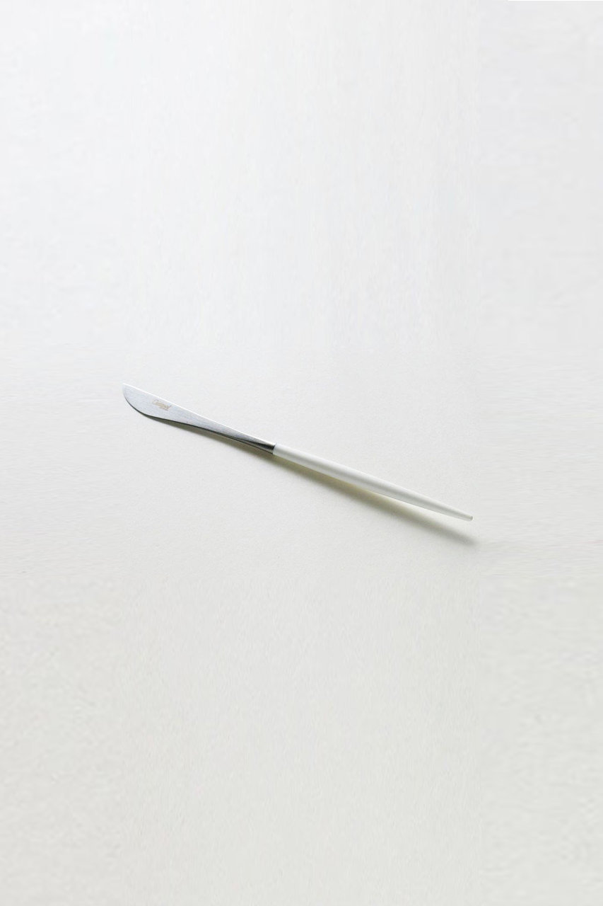 センプレ/SEMPREの【Cutipol】GOAデザートナイフ(シルバー×ホワイト/224154)