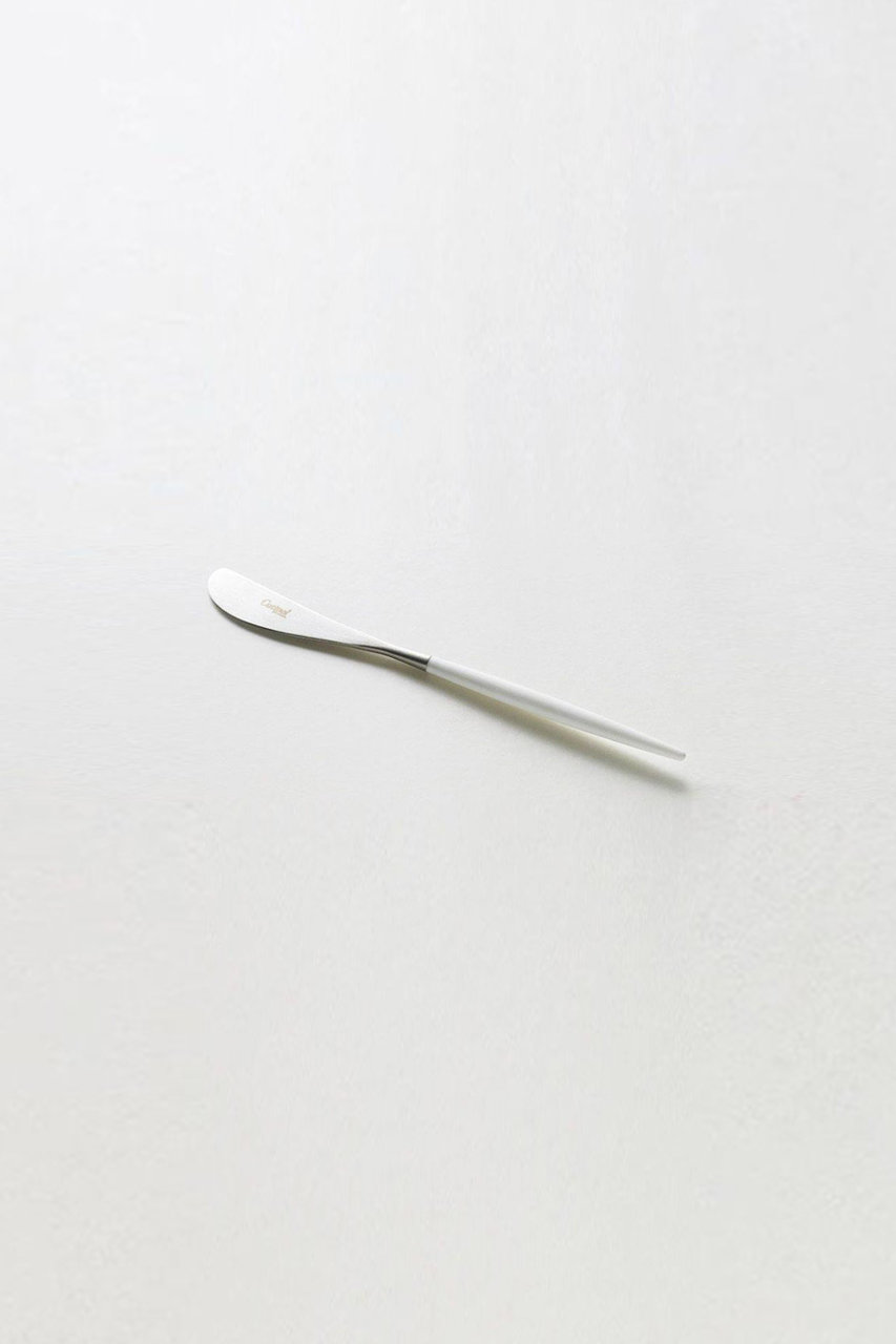 センプレ/SEMPREの【Cutipol】GOAバターナイフ(シルバー×ホワイト/224158)