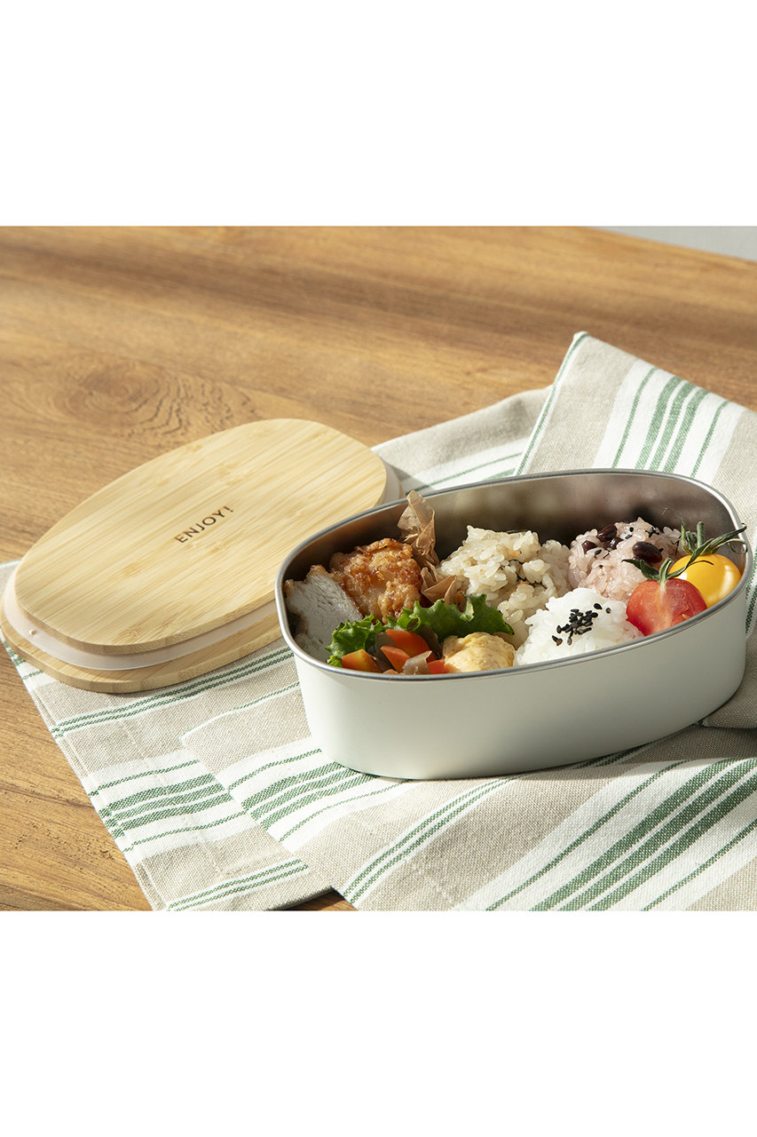 ののじ(ノノジ)｜ステンレス ランチボックス（オーバル）/シルバー の