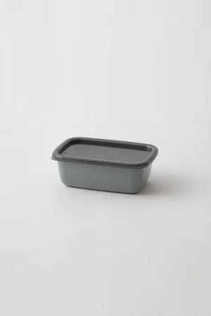 ノダホーロー/野田琺瑯のプラスグレー レクタングル 深型 シール蓋付 S(510200/510205)