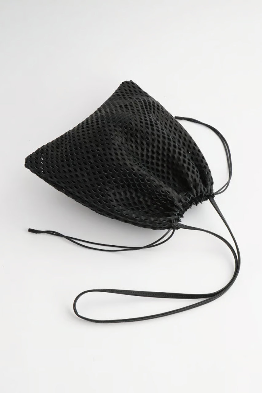 i ro se(イロセ)｜NET SHOULDER BAG - L/BLACK の通販｜ELLESHOP