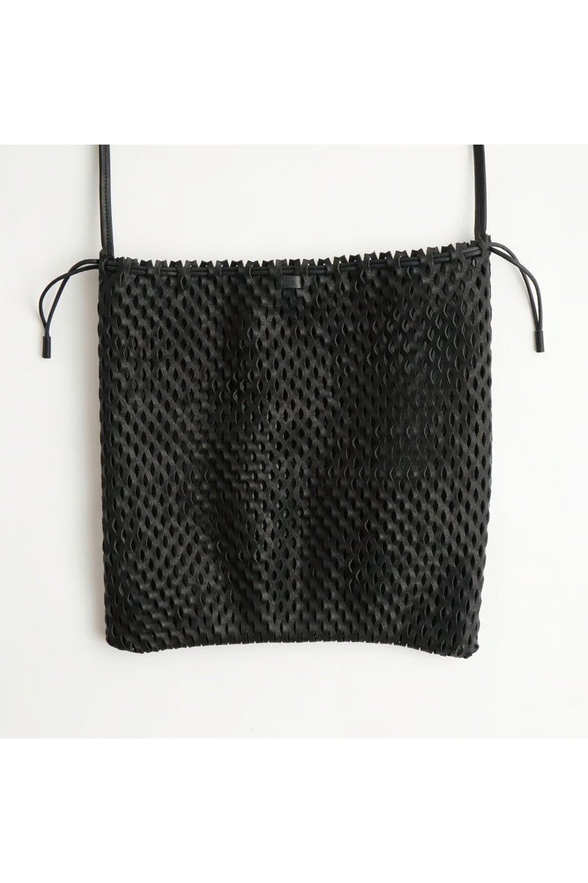 i ro se(イロセ)｜NET SHOULDER BAG - L/BLACK の通販｜ELLESHOP