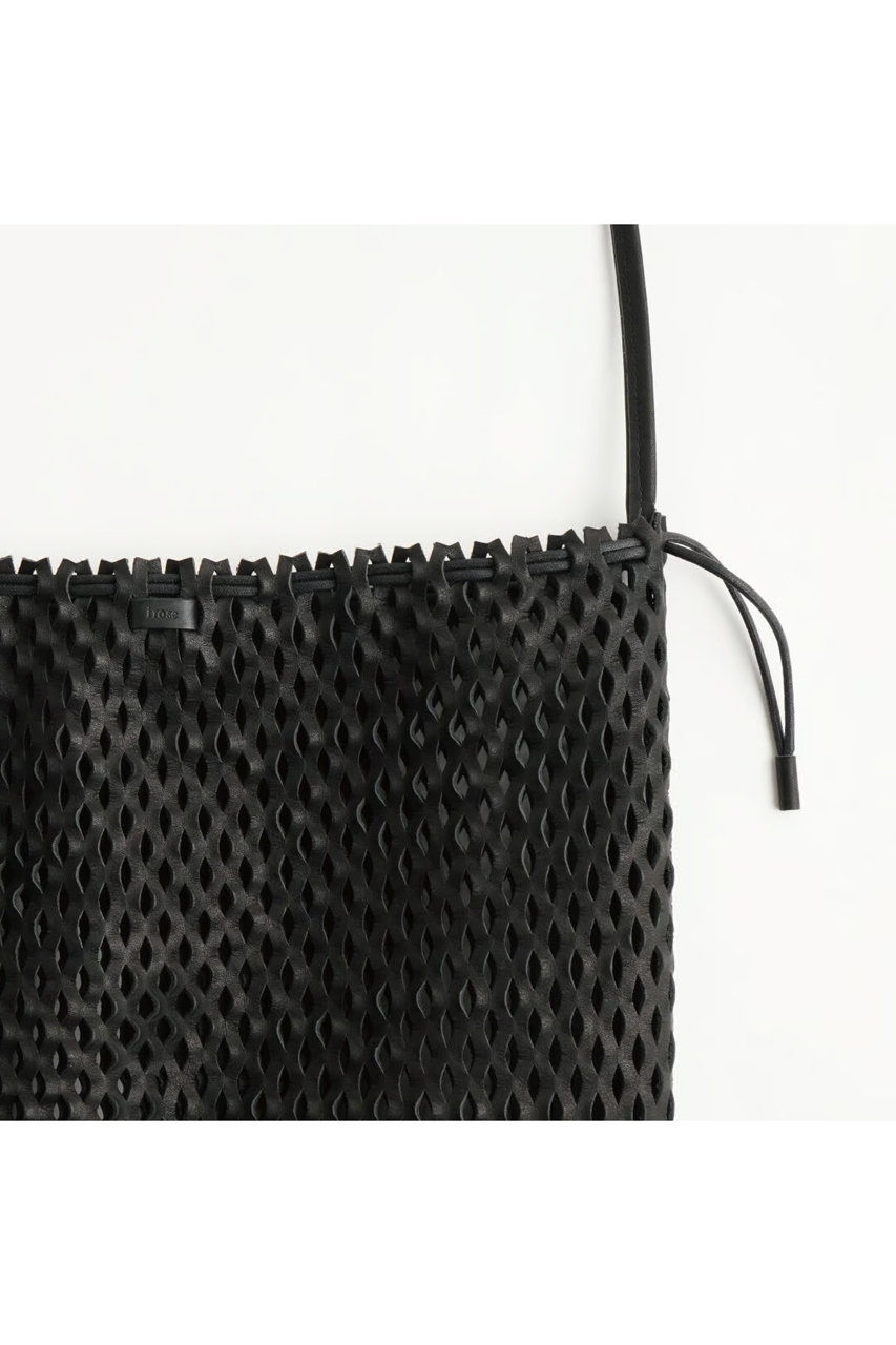 i ro se(イロセ)｜NET SHOULDER BAG - L/BLACK の通販｜ELLESHOP