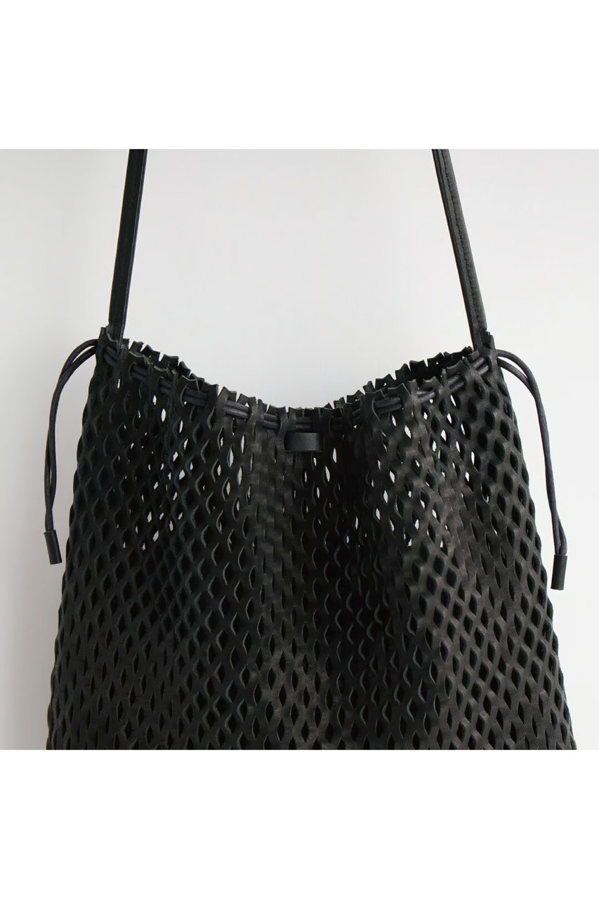 i ro se(イロセ)｜NET SHOULDER BAG - L/BLACK の通販｜ELLESHOP