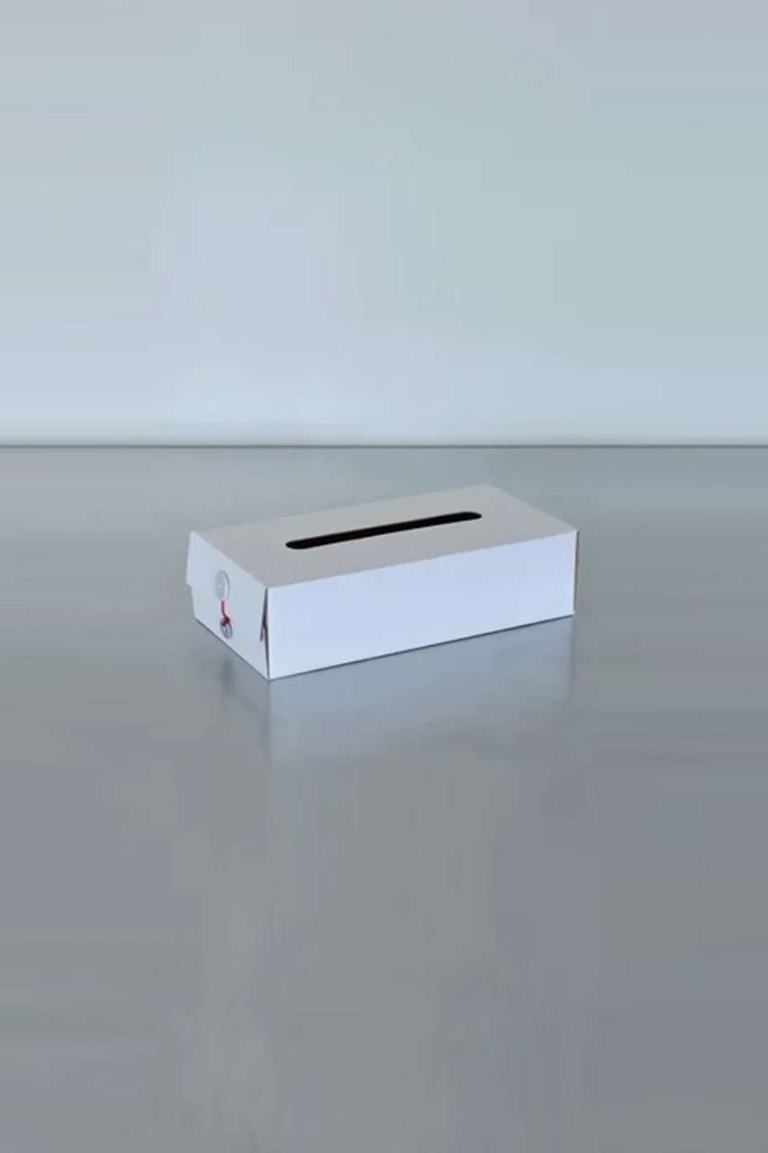 クラフトワン/craft_oneのButton Tissue Box / concrete craft(ホワイト/or-ti-spw)