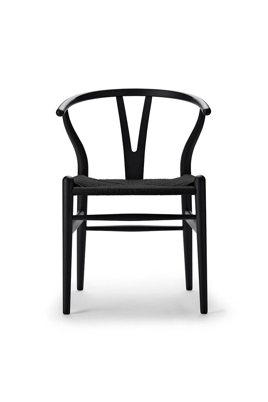 カール・ハンセン＆サン/カール・ハンセン＆サンのCH24（Yチェア） ウィッシュボーン チェア【メーカー取り寄せ】(ビーチ／ソフトブラック／ブラックPC/-)