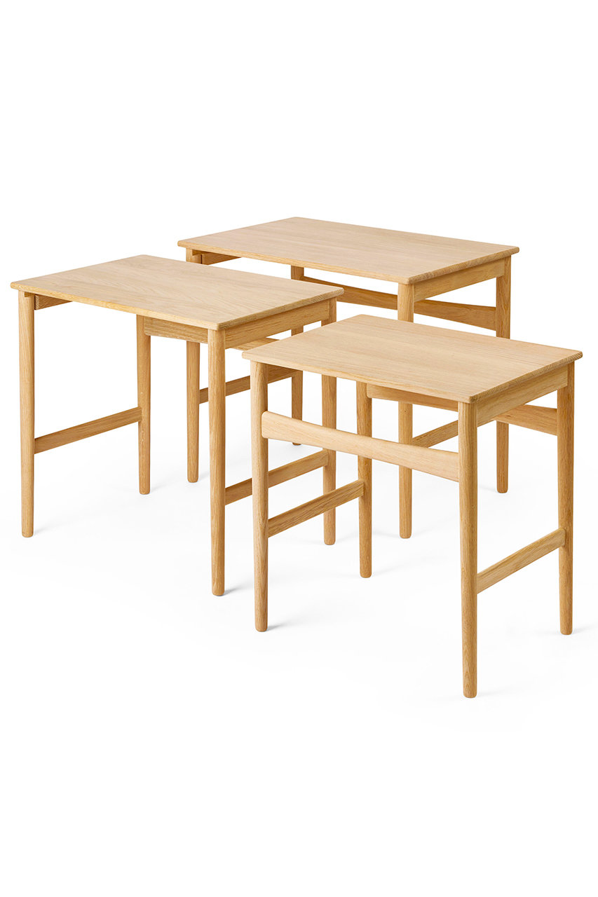 カール・ハンセン＆サン/カール・ハンセン＆サンのCH004 ネスティングテーブル オーク／オイル【メーカー取り寄せ】(-/-)