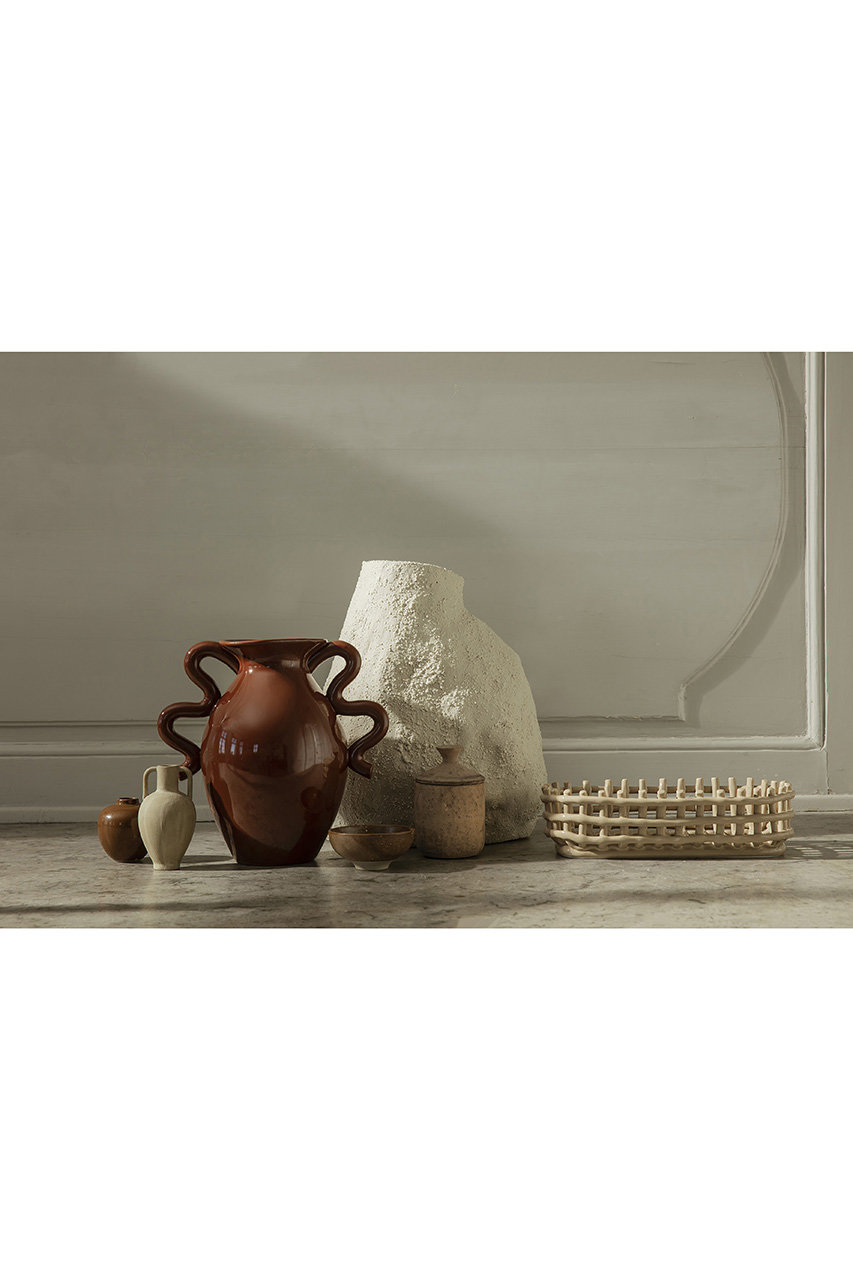 ferm LIVING(ファームリビング)｜セラミックバスケット オーバル