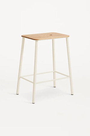 フラマ/FRAMAのアダム スツール ウォームホワイト／オーク H50【メーカー取り寄せ】(510900/510901)