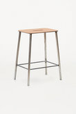 アダム スツール ロースチール／ナチュラルレザー  H50【メーカー取り寄せ】 フラマ/FRAMA