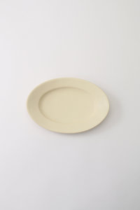 あわびウェア Awabiware オーバル皿 L 2枚 Awabi ware(あわびウェア)｜オーバル皿 M/アイボリー の通販｜ELLESHOP