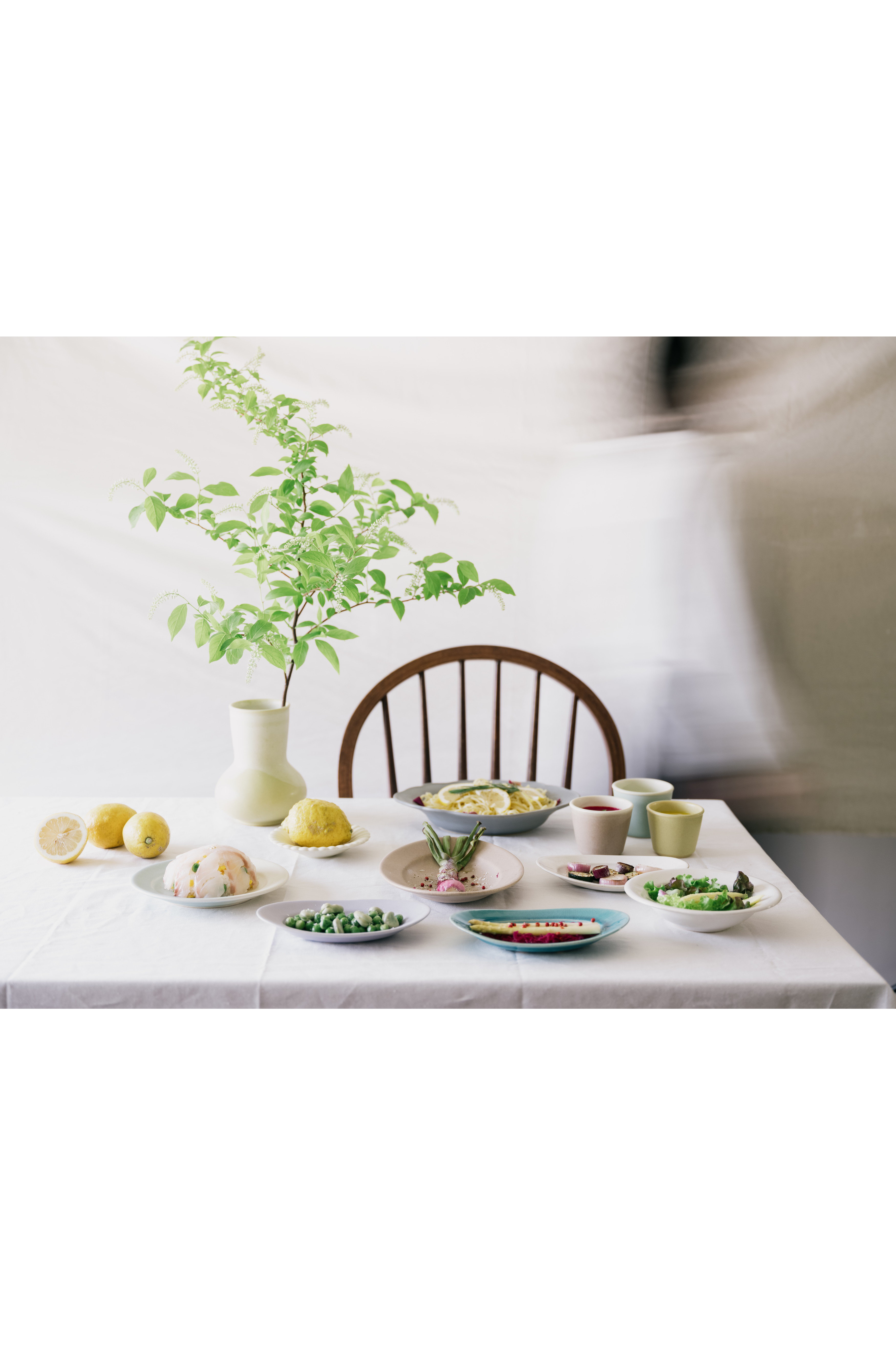 Awabiware あわびウェア 輪花中深皿 2枚 Awabi ware(あわびウェア)｜輪花中深皿/アイボリー の通販