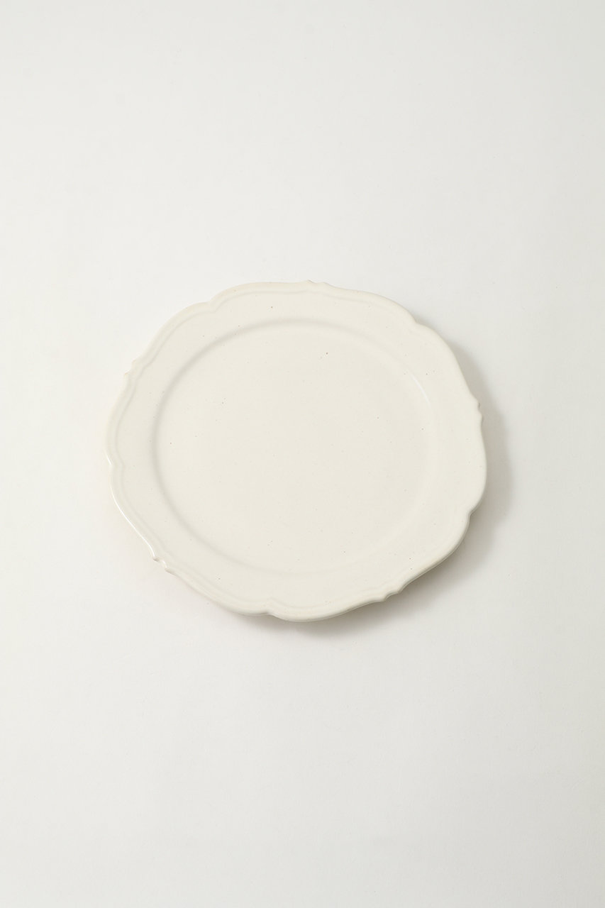 Awabi ware(あわびウェア)｜輪花平皿/白磁 の通販｜ELLESHOP・(エル