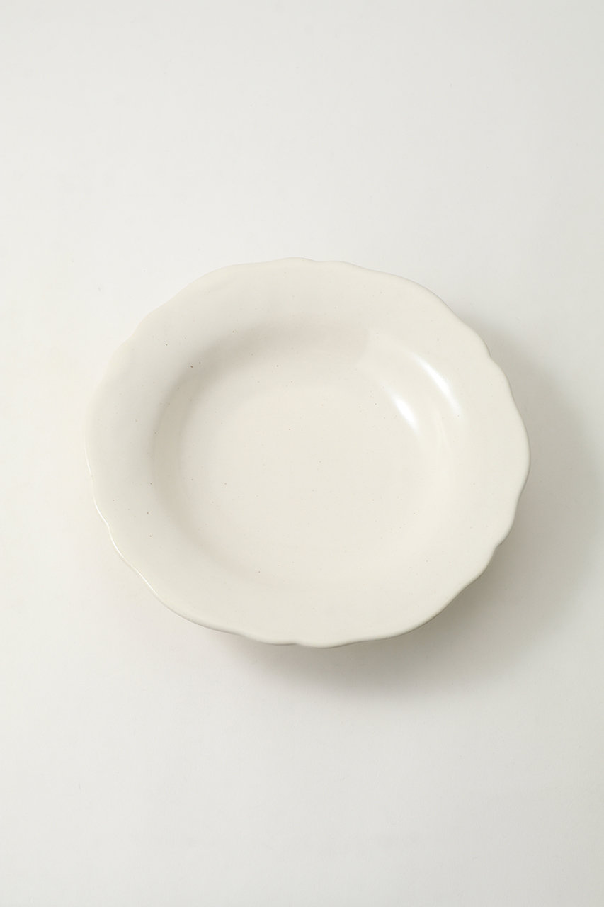 Awabi ware(あわびウェア)｜花型中深皿 M/白磁 の通販｜ELLESHOP