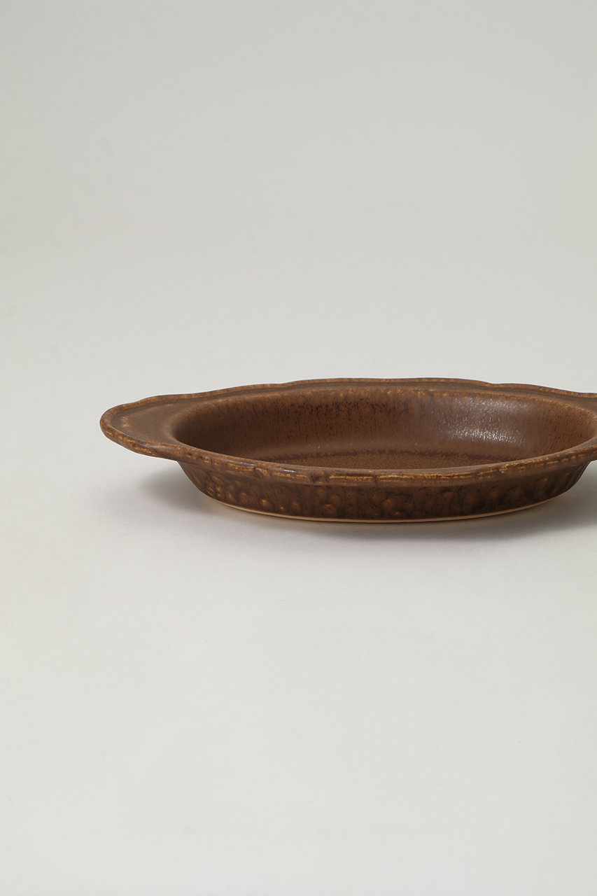 Awabi ware(あわびウェア)｜耐熱グラタン皿 M/チョコ の通販｜ELLESHOP