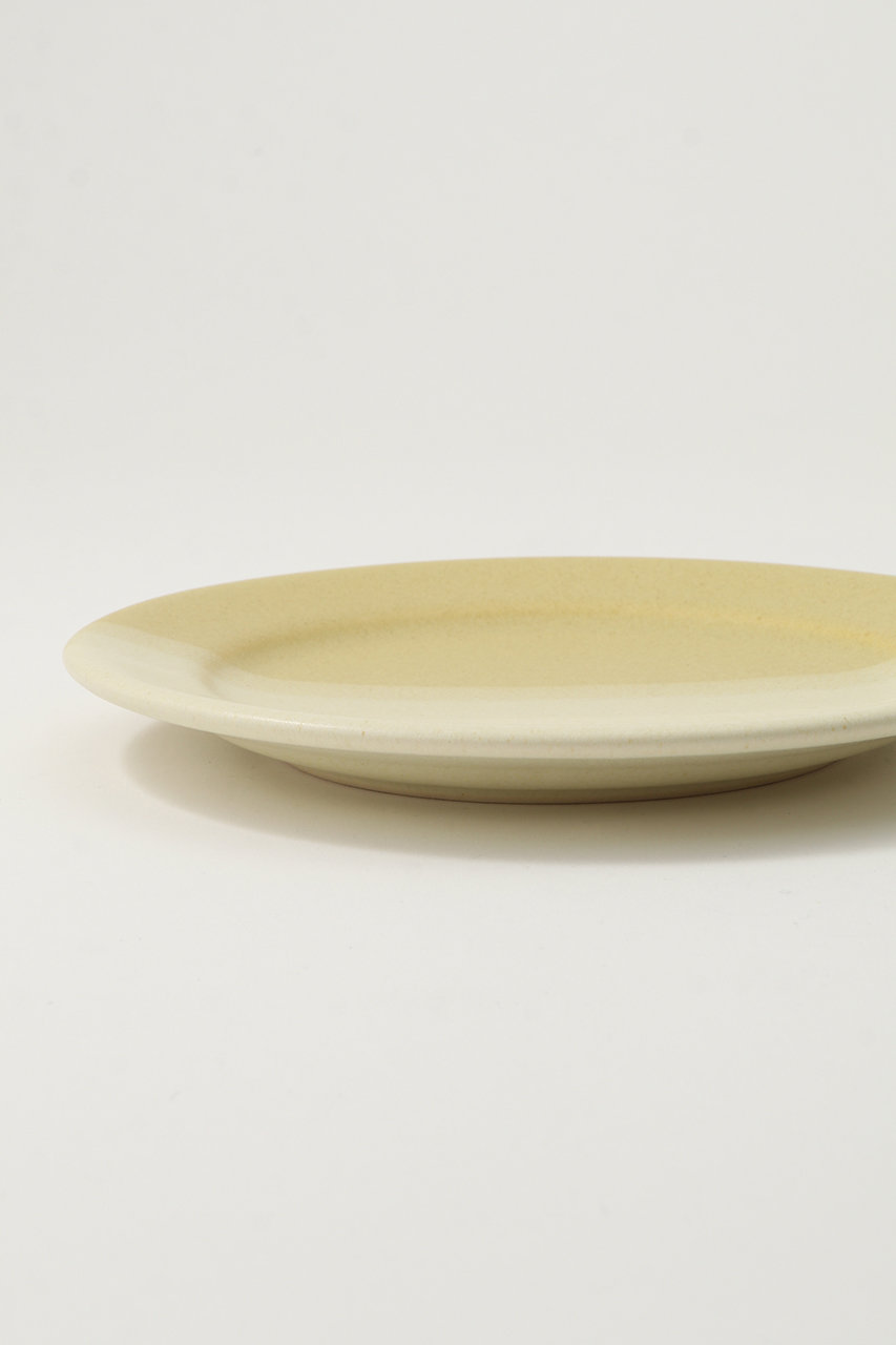 Awabi ware(あわびウェア)｜二彩7寸平皿/黄色×アイボリー の通販