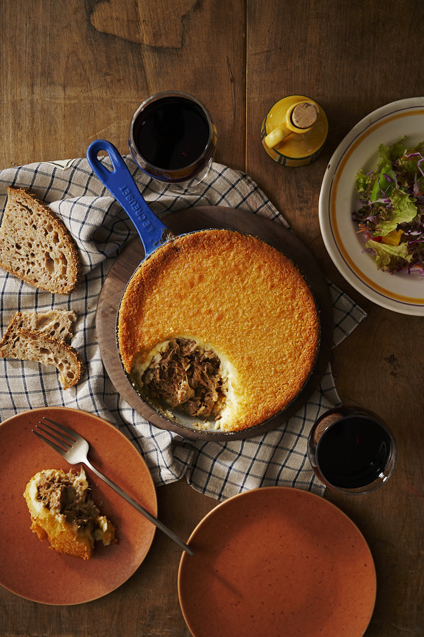 鴨モモ肉のアッシェ・パルマンティエ