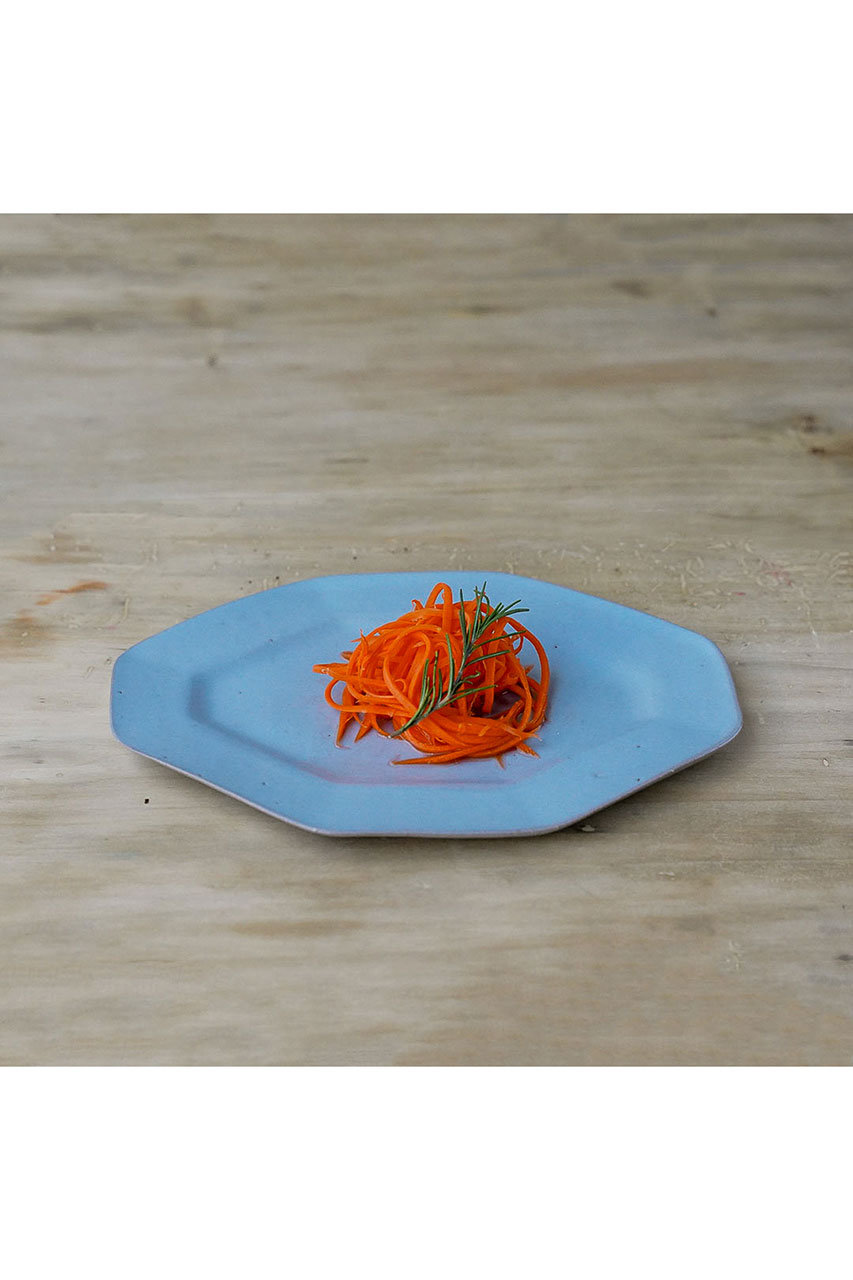 amenoie(アメノイエ)｜marais 八角プレート取皿 赤土/青 の通販