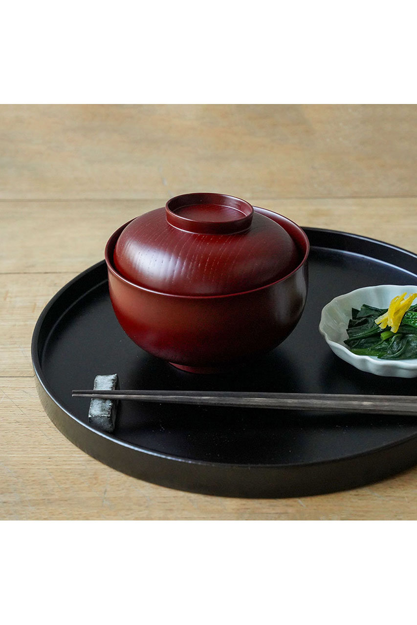 amenoie(アメノイエ)｜土直漆器×アメノイエ 蓋付椀/古代朱 の通販