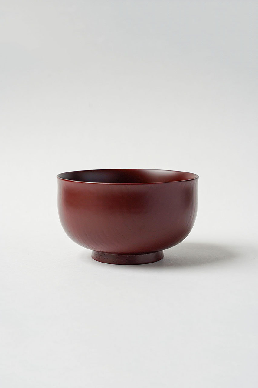 アメノイエ/amenoieの土直漆器×アメノイエ 雑煮椀(古代朱/ID00212)