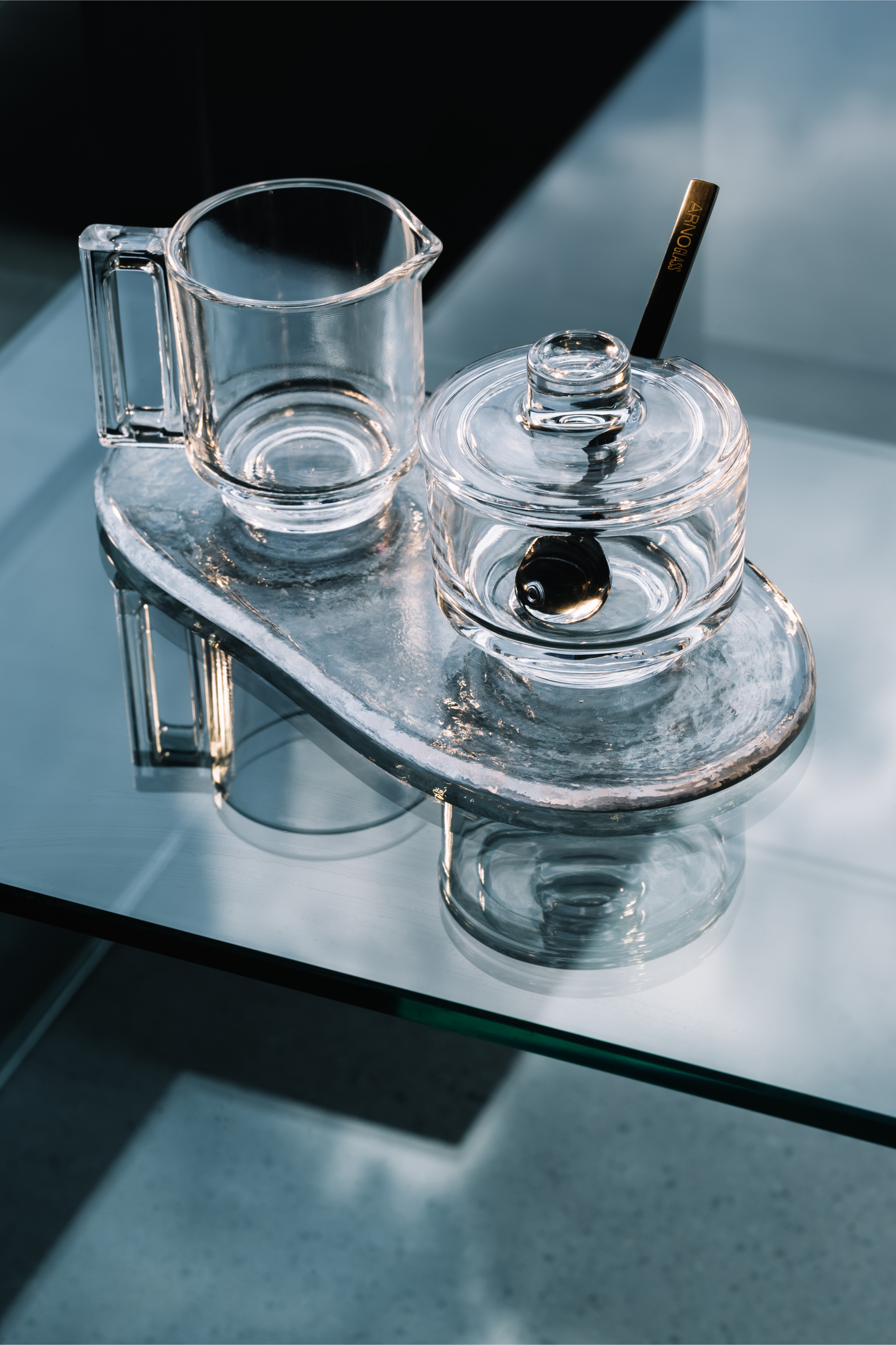 ARNO GLASS(アルノグラス)｜シュガーポット/クリア の通販｜ELLESHOP