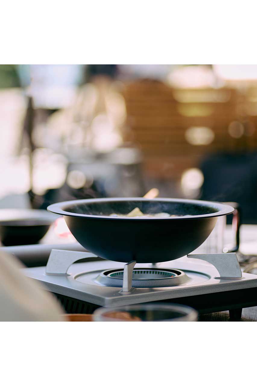 HEGE(ヘゲ)｜Φ250直火深鍋 -Take HEGE Outside-/ブラック の通販