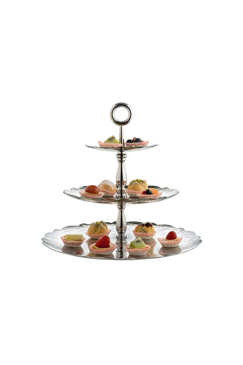 ALESSI(アレッシ)｜DRESSED ケーキスタンド 3段/- の通販｜ELLESHOP
