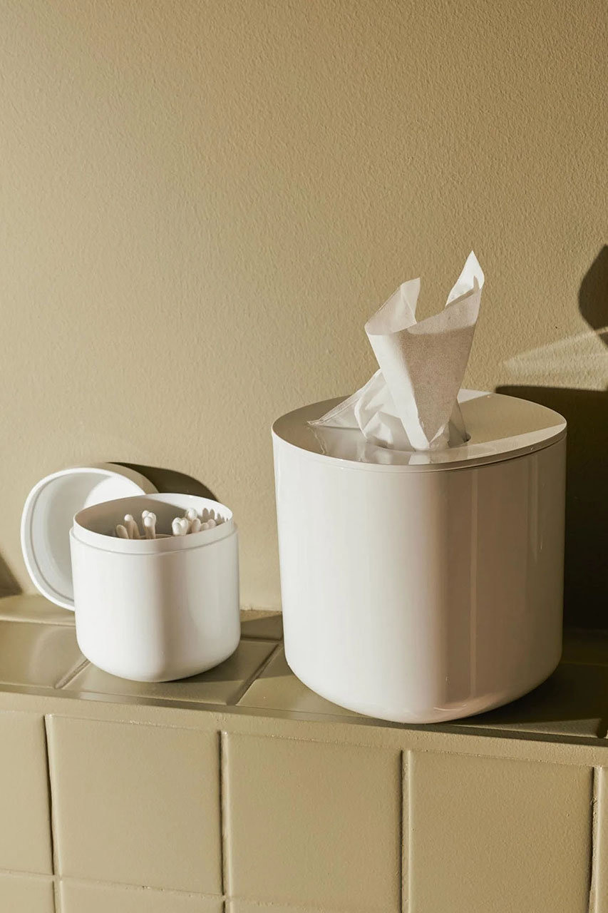 ALESSI ホワイトプラスチック ティッシュボックス Alessi Birillo ティッシュボックス - zakka 右顧左眄