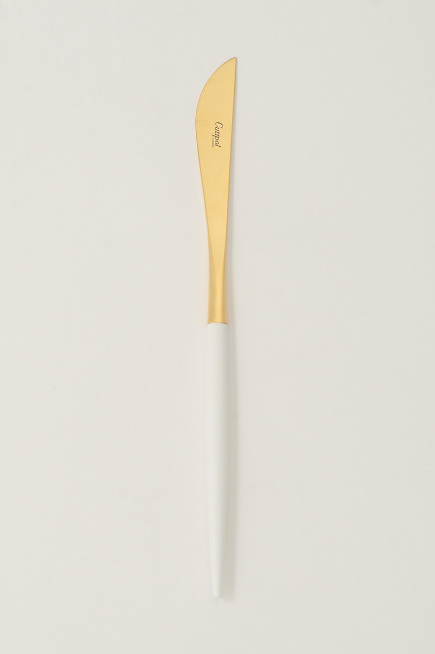クチポール/CutipolのGOA テーブルナイフ(ホワイト×ゴールド/39724250)