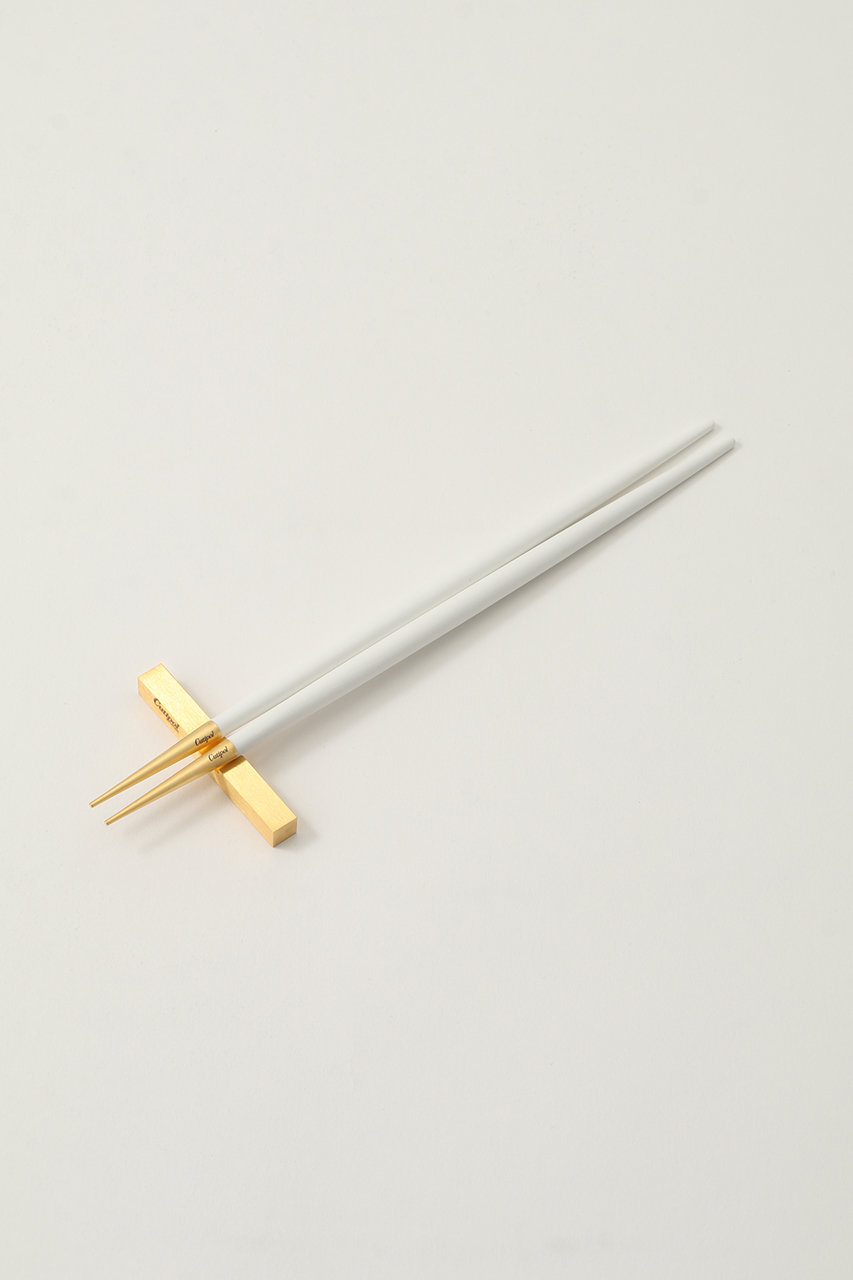 クチポール/CutipolのGOA 箸＋箸置きセット(ホワイト×ゴールド/39724257)