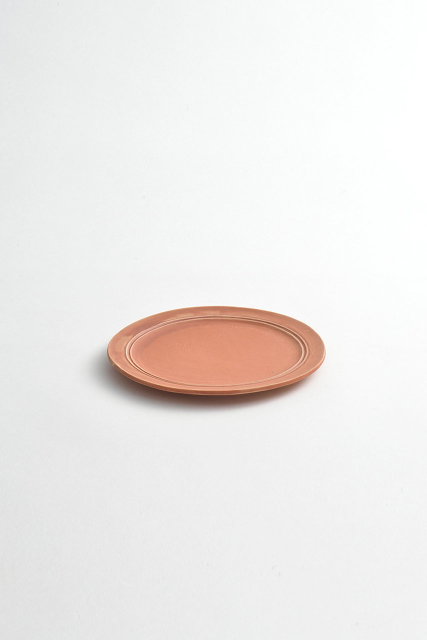 ミシンポタリークリエイション/MISHIM POTTERY CREATIONのStiLL ラウンド プレート S(薄緋（レンガ）/FR080)