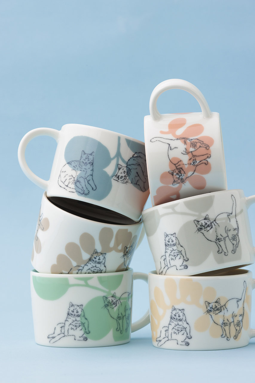 EDITIONS(エディションズ)｜内村七生 Cat マグカップ/Cream の通販