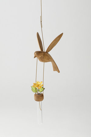 『鳥のフラワーベース』