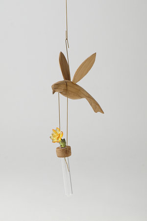 『鳥のフラワーベース』