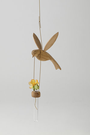 『鳥のフラワーベース』