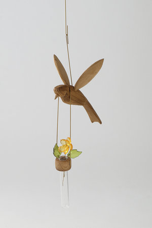 『鳥のフラワーベース』