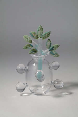 アダチ トモエ/Tomoe Adachiの【安達知江】水滴花びんと葉枝