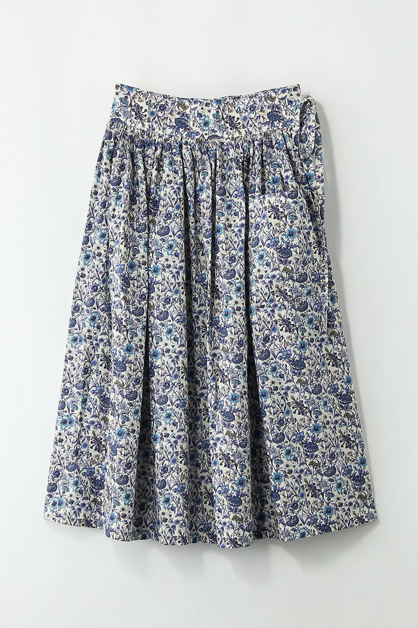 エプロンショウカイ/エプロン商会のGATHERED APRON(LIBERTY Rachel Blue/-)