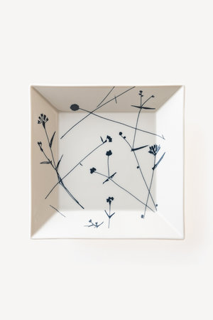 ムスタキビ/MustakiviのMICHIKUSA プレート 角皿20.5cm(510100/510101)