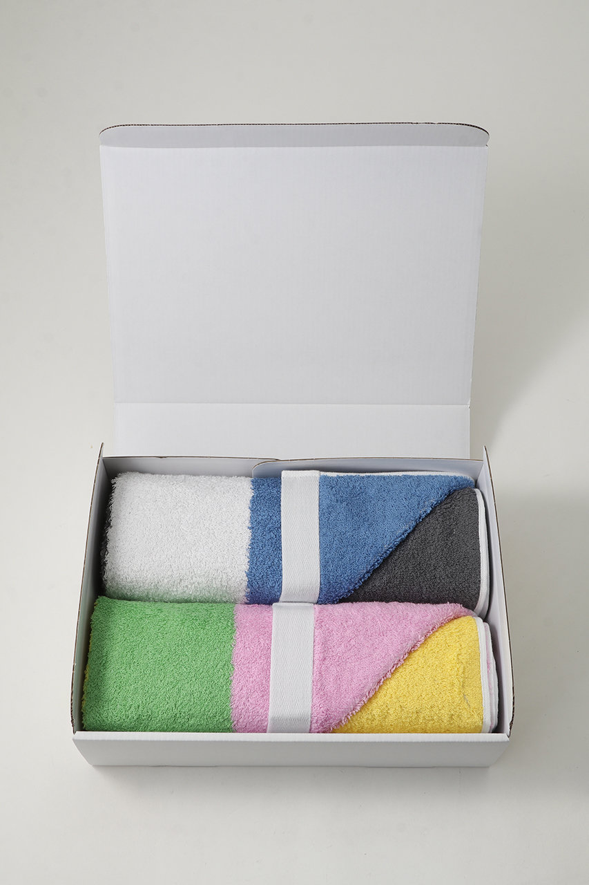 ムスタキビ/Mustakiviのギフトセット いろは バスタオル2枚(れんげ×つゆくさ/2269908)