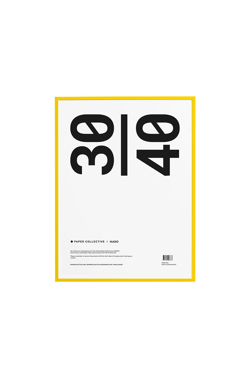 ペーパーコレクティブ/PAPER COLLECTIVEのフレーム 30×40cm【メーカー取り寄せ】(イエロー/90045)
